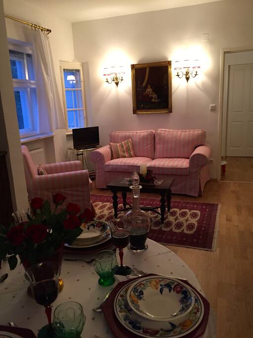 Die gemütliche Sitzgruppe im Wohnzimmer