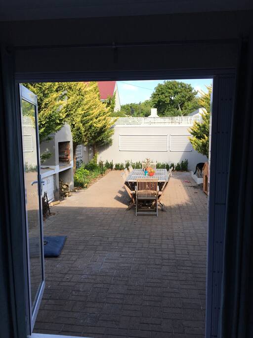 Beautiful patio to enjoy your morning coffee.