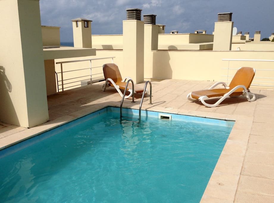 Private pool on the top terrace