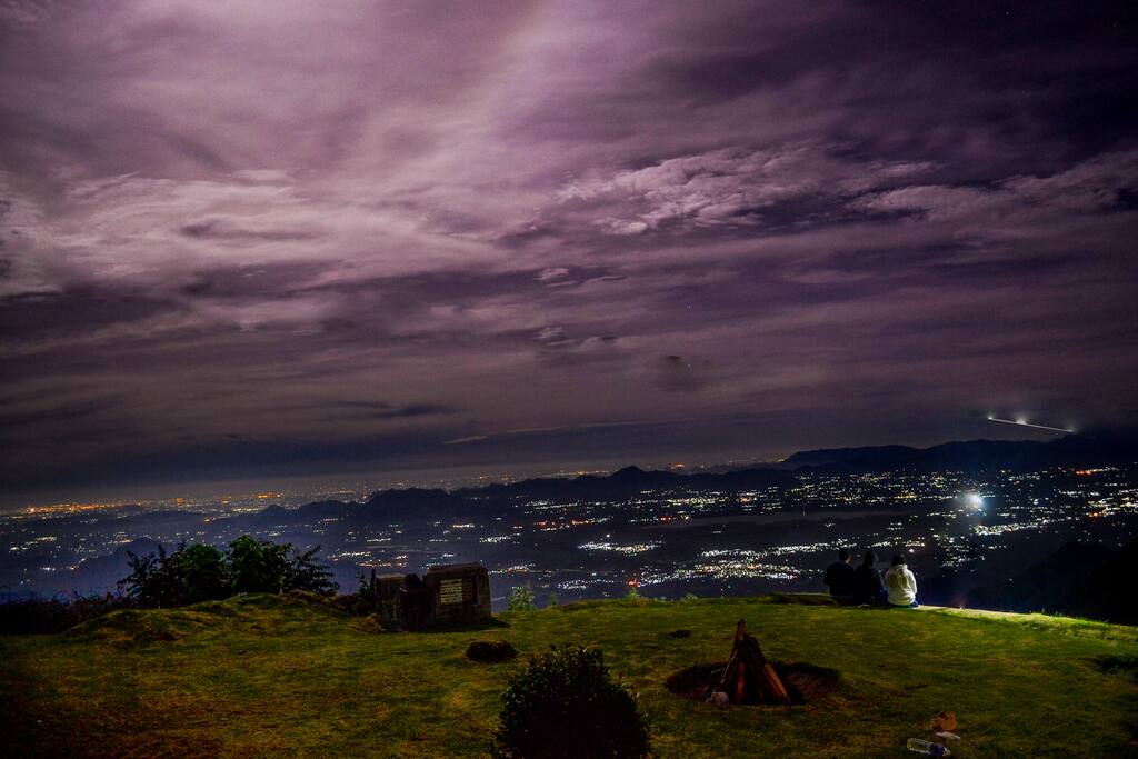 night view from the property