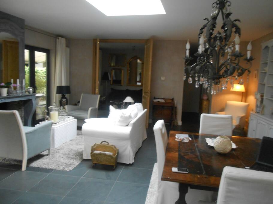Shared living room and kitchen