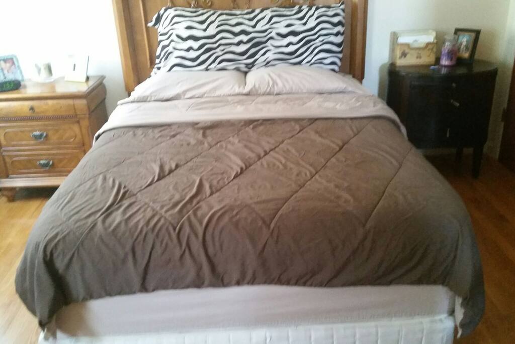 Master bedroom with queen size bed!