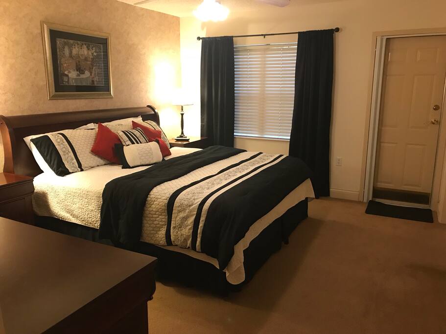 Master bedroom with door to patio