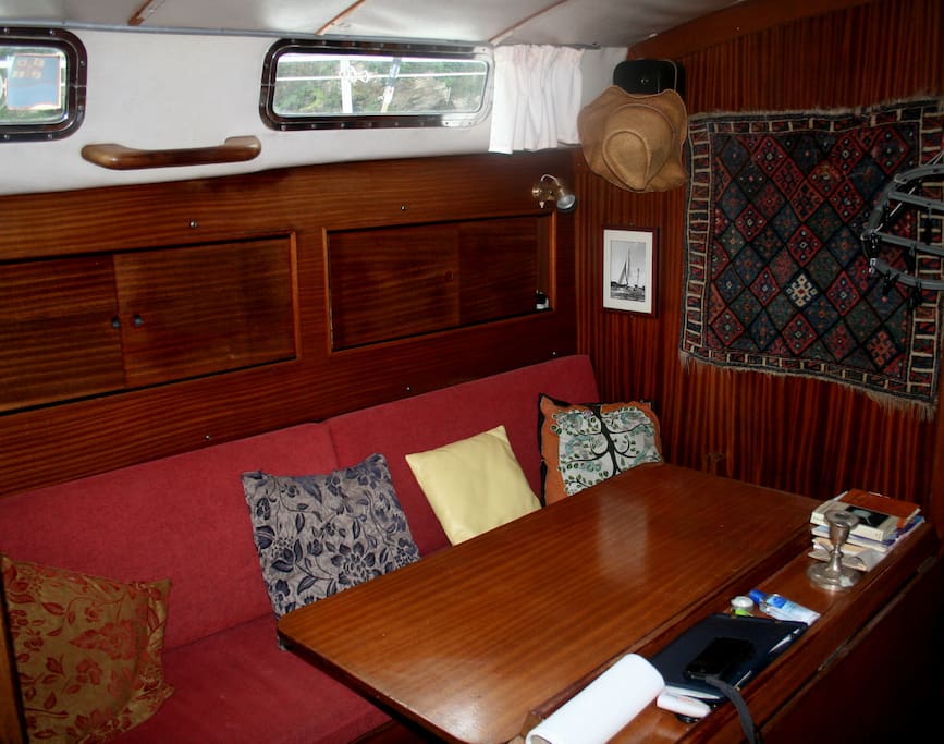 Main cabin and convertible bunks
