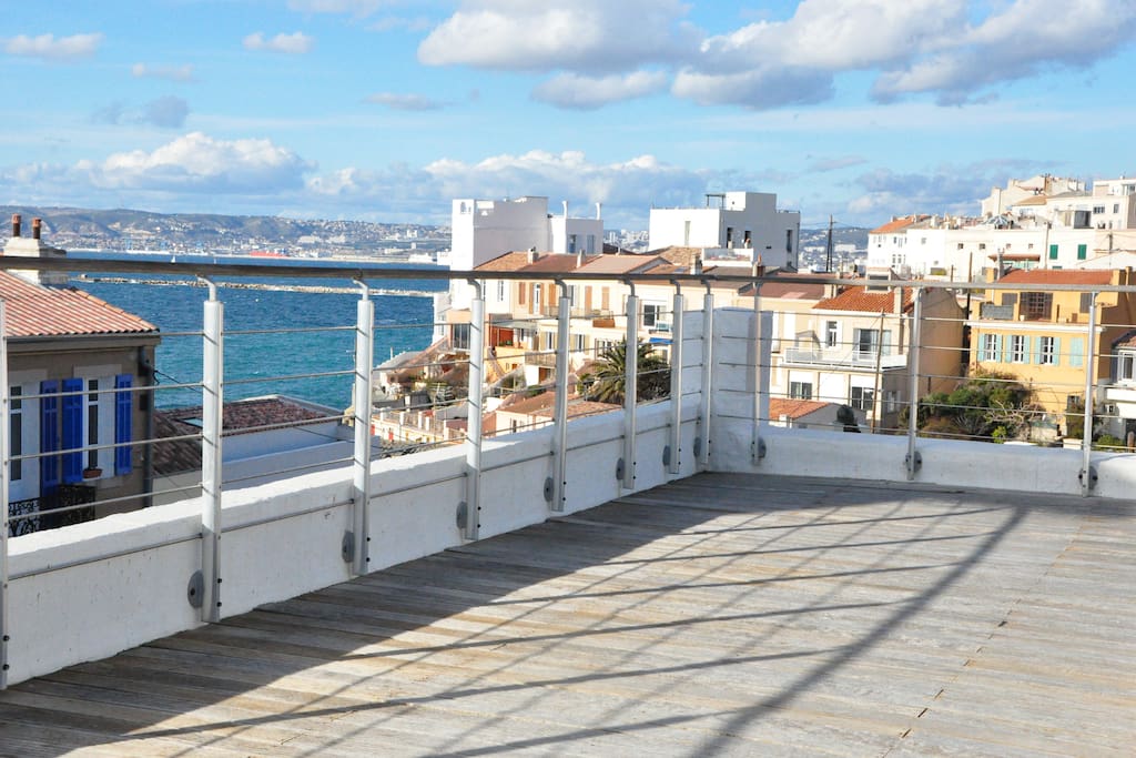 Terrasse sur mer