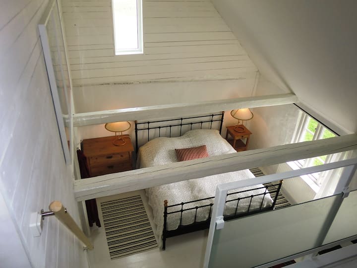 Master bedroom, seen from the sleeping loft