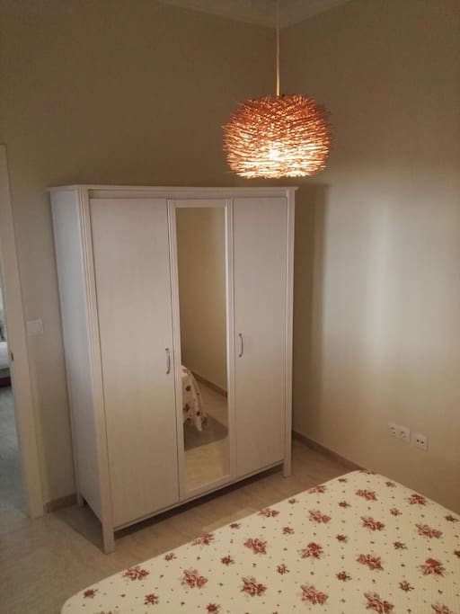 Master bedroom - double bed and wardrobe