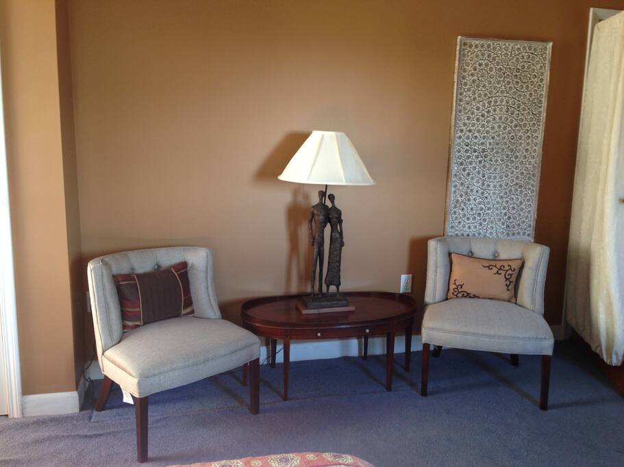 A couple of chairs for relaxing.