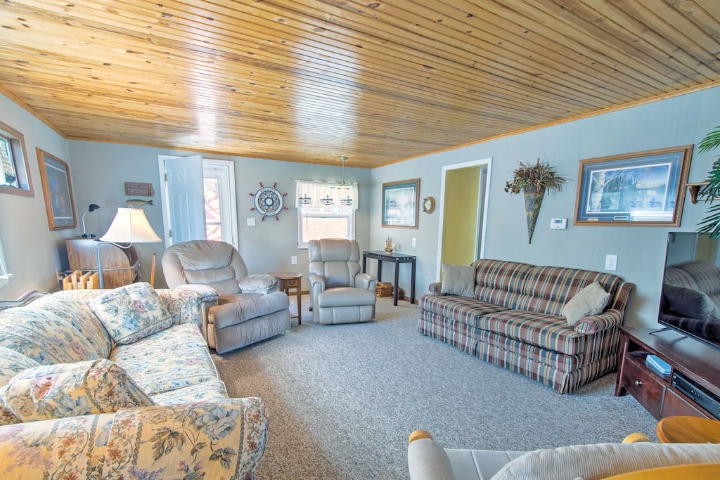 This waterfront home includes a dock and all the amenities of home!