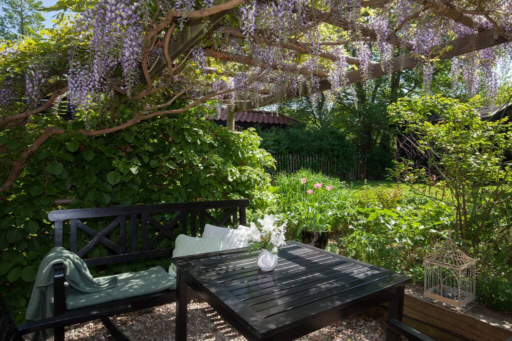 terrasse med pergola