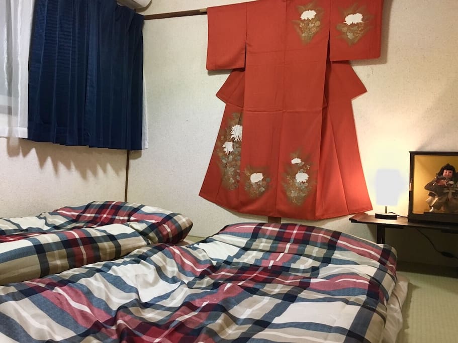 Futon (beds) is prepared by our staff.