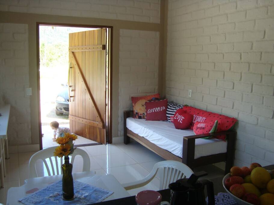 Sala + Sofá / cama solteiro