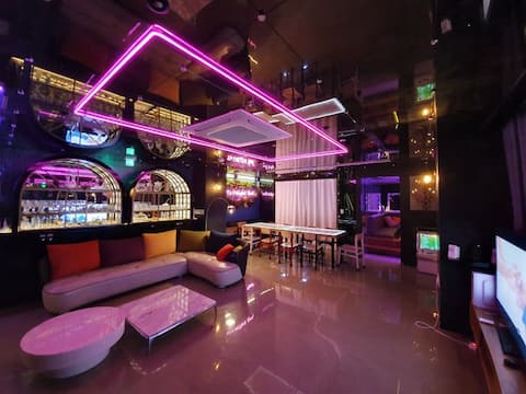 Black Karaoke Barbecue Rental Room Group Gathering Outdoor Terrace Campground 3 minutes 3min st.