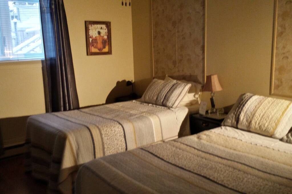La chambre Blé de mer avec lit queen et lit simple