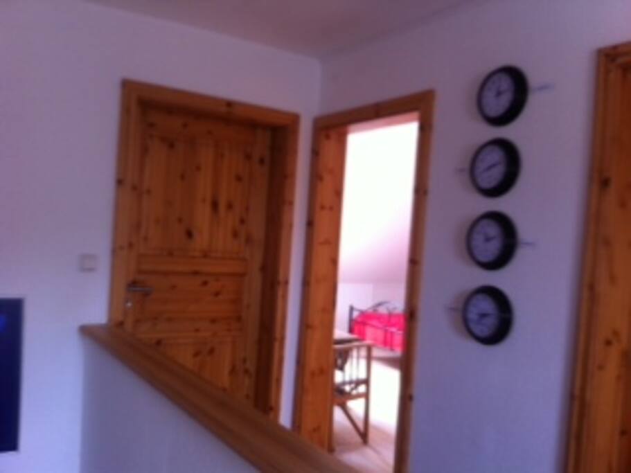 welcome to your room! the door is open.