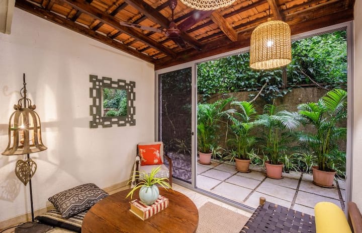 Cabin Seating Area by the Lawn