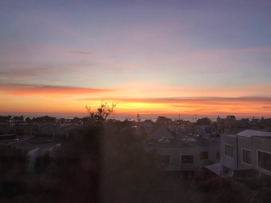 Beautiful sunset view