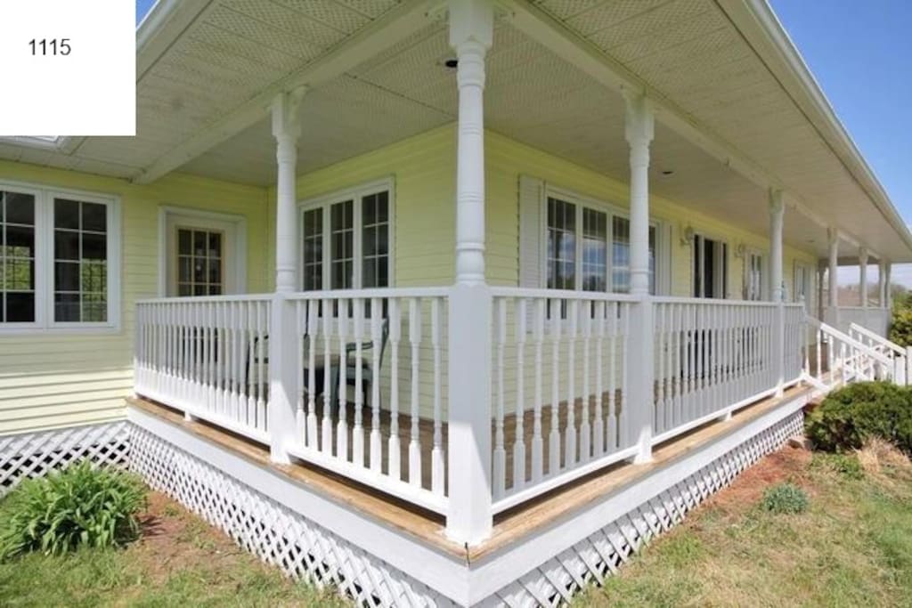Wrap-around porch