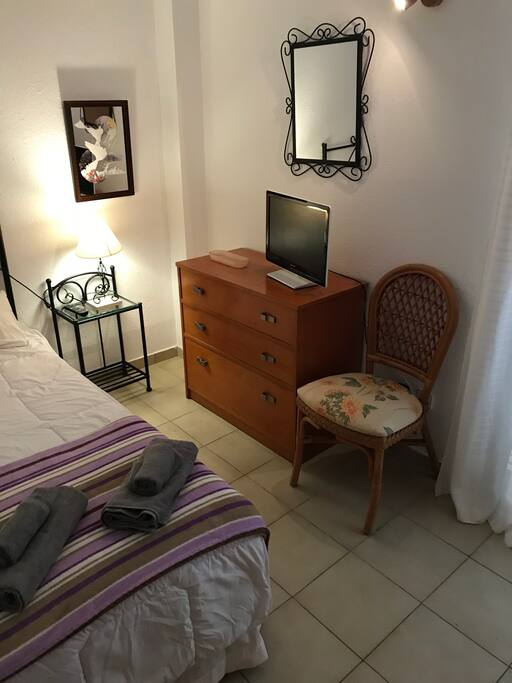 Private room with bathroom and terrace