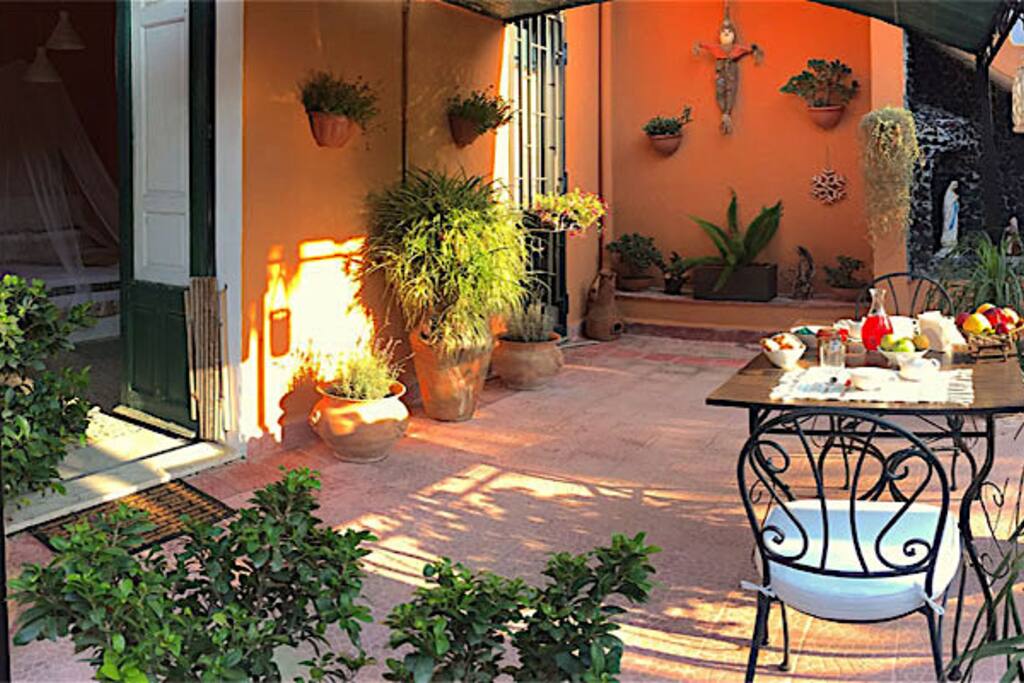 Terrazza privata degli Ospiti.