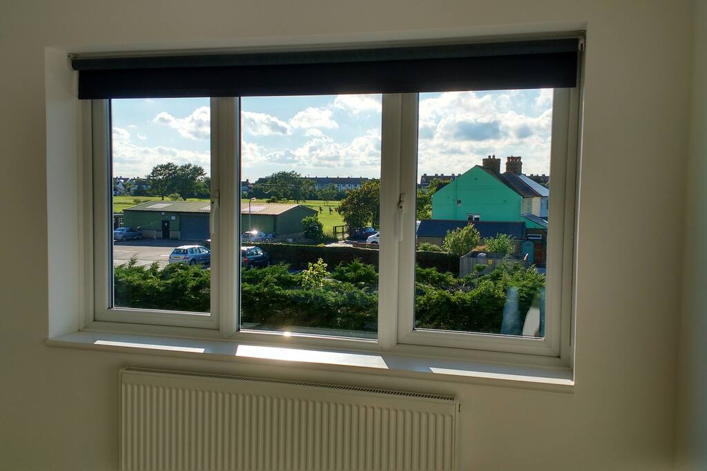 view from master bedroom across golf course