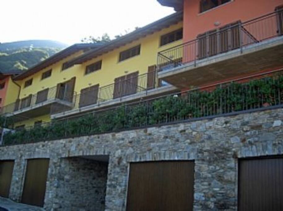 Apartment block frontage
