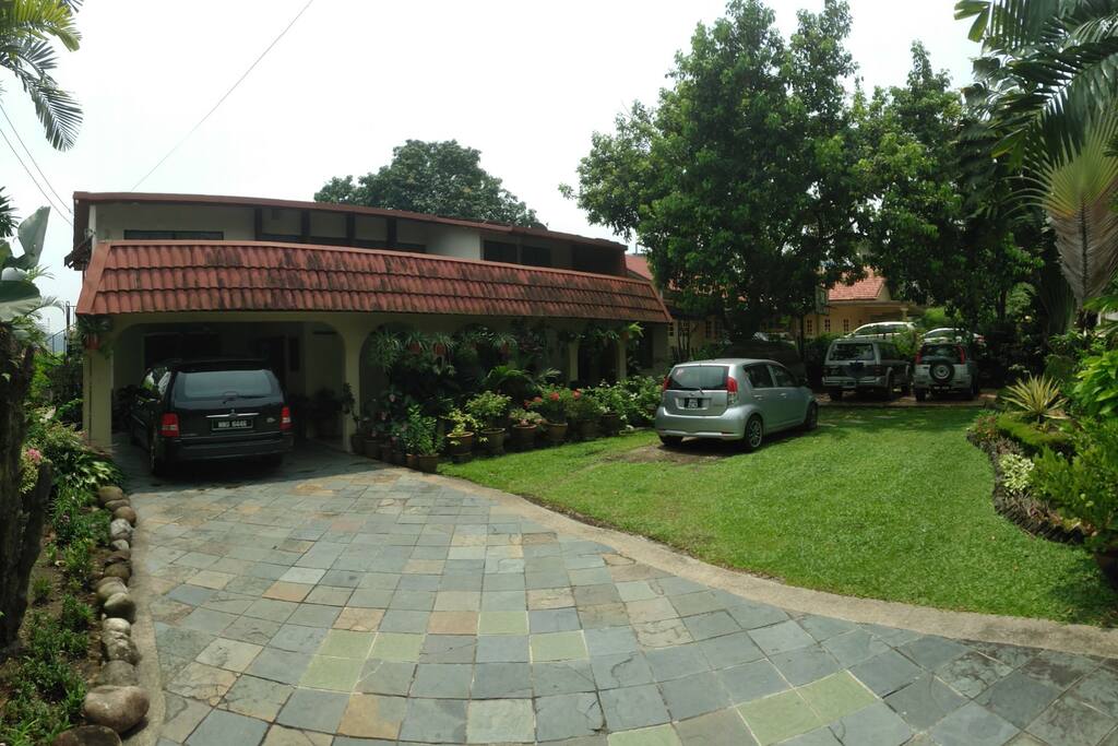 Front view of the house