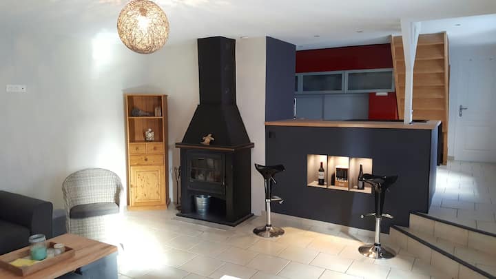 Notre Maison Bleue 4 Chambres Jusqu'à 8 Pers - Donville-les-Bains