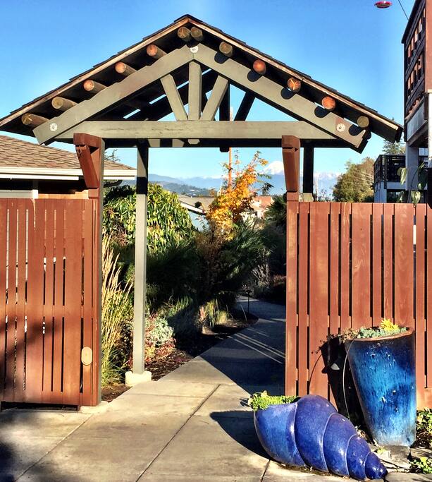Opening to get to your walkway.