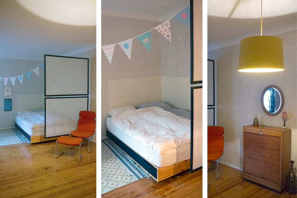 Das Schlafzimmer. Groß und gemütlich