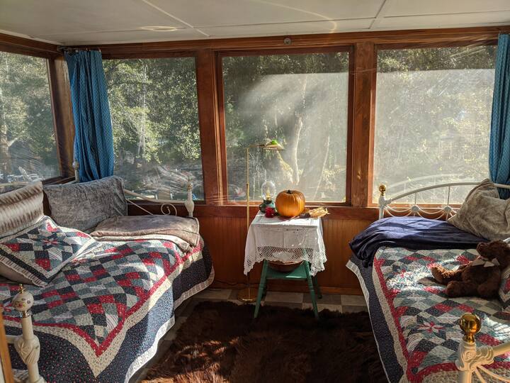 beautiful rustic "river room" with 2 daybeds - sleeping for 2 (with trundle for potential for 3 guests) overlooking the Sacramento River