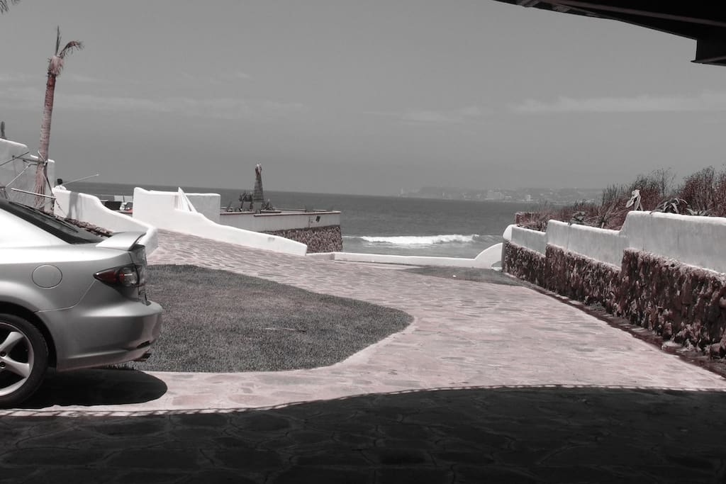 View to the ocean from patio