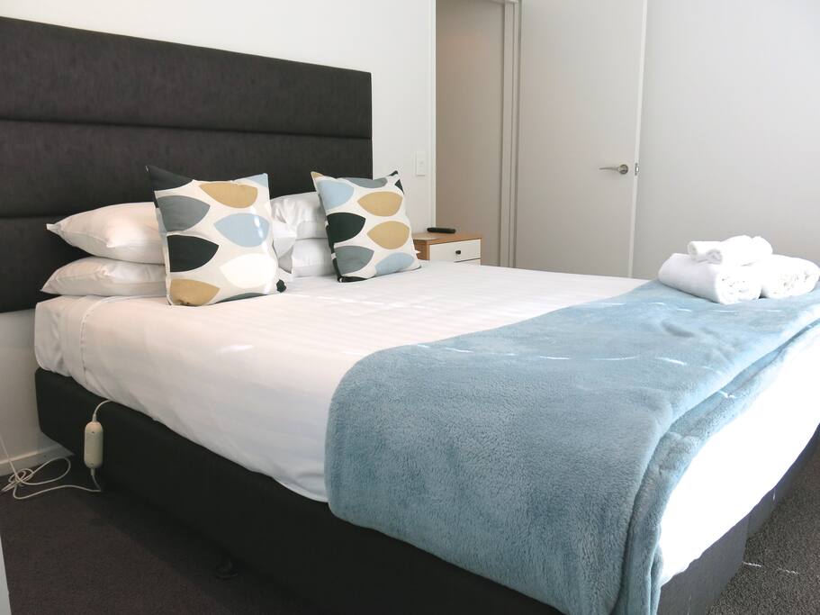 Two double bedrooms with own TV