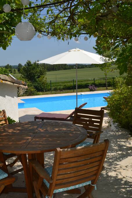 Great views from the covered BBQ area