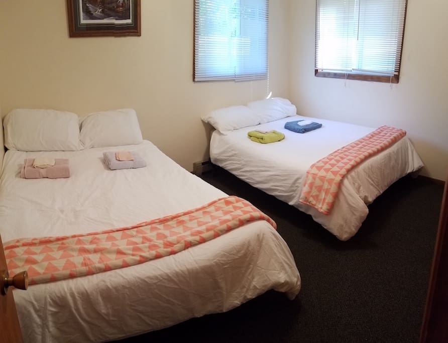 Bedroom 1 - Two full-size beds