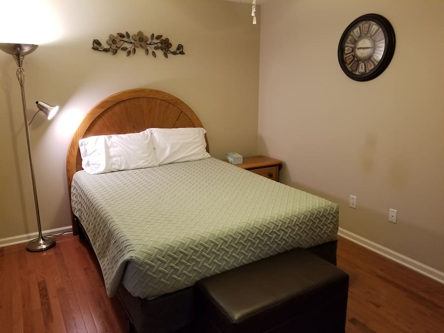 Hardwood and ceramic tile throughout the house.