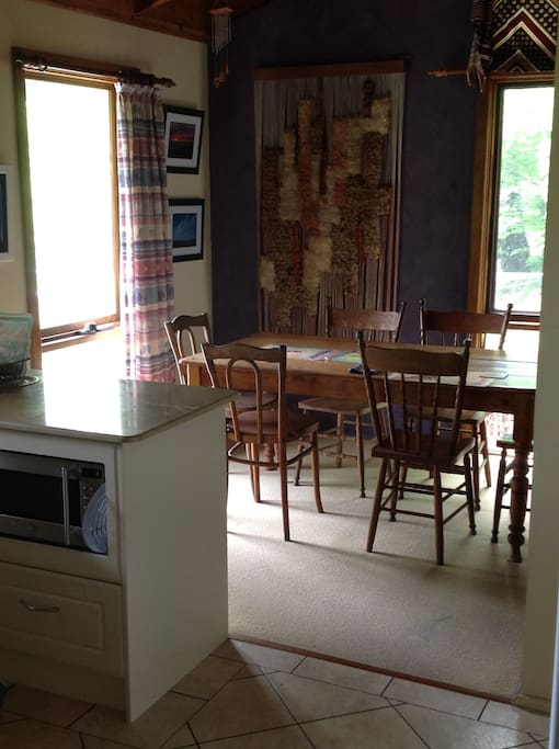 Dining area from kitchen.
