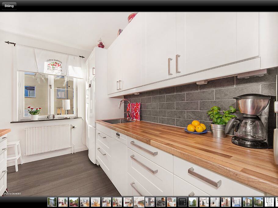 Spacious and fully equipped kitchen