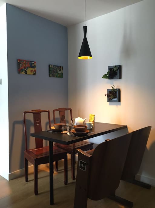 The dining room