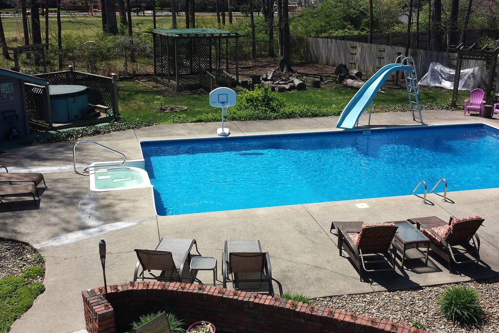 Pool, hot tub and sauna
