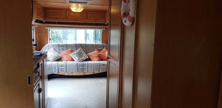 Living room view with sofa bed from the bedroom 