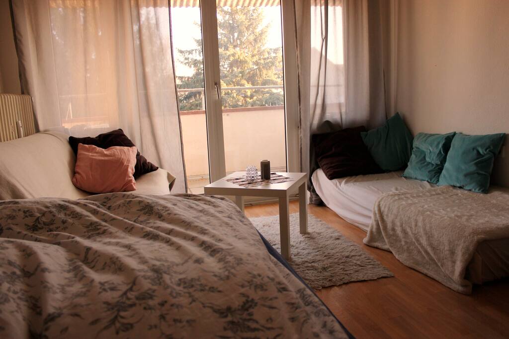 Balkon direkt am Zimmer