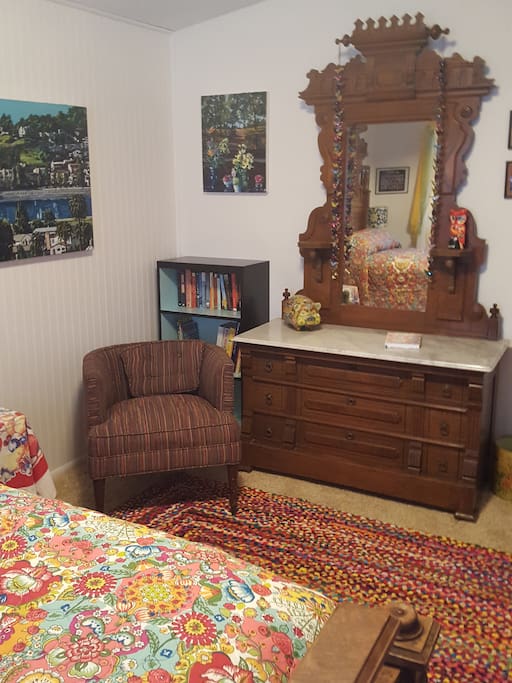 Dresser and seating area