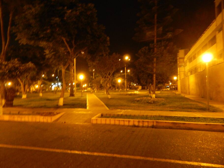 Vista desde la habitación de noche.