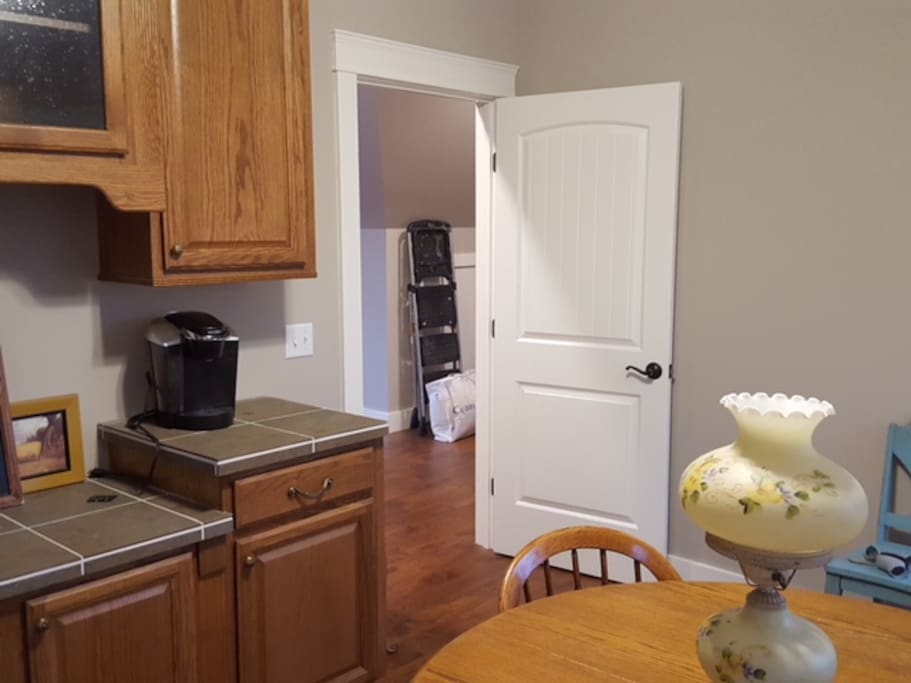 kitchen and dining