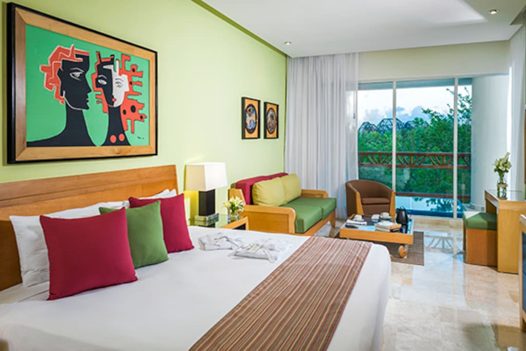 Bedroom #2 with Balcony and Plunge Pool