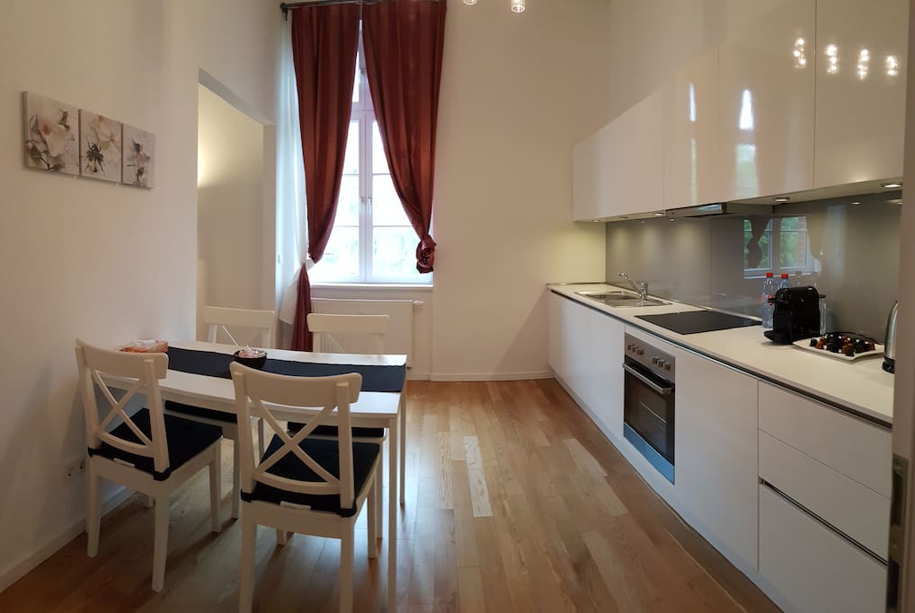 kitchen view from hallway entrance