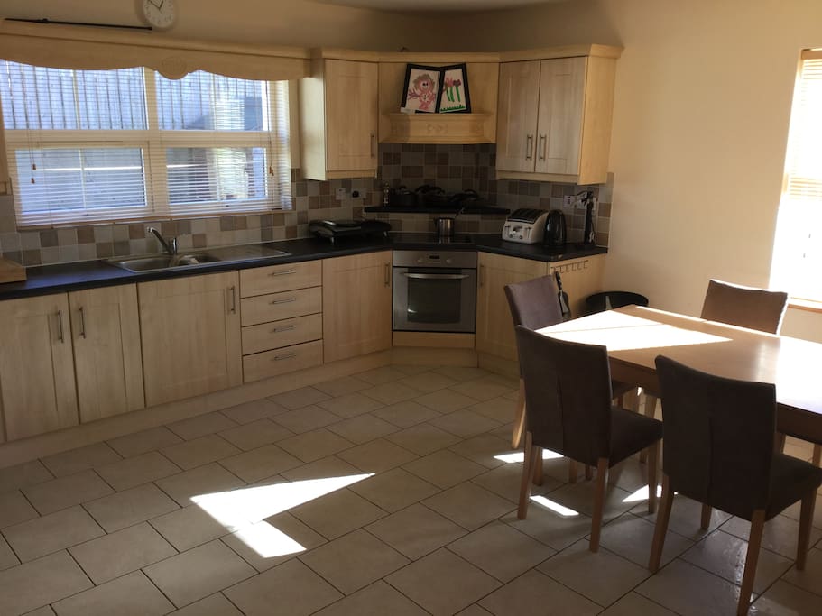 Large open plan kitchen