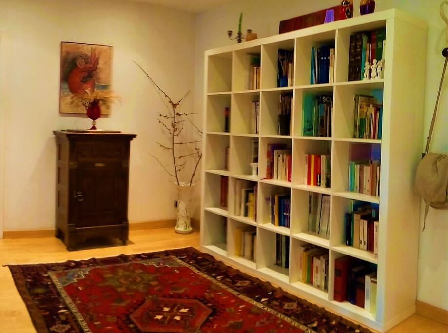 Inoltre è dotato di una fornitissima libreria.