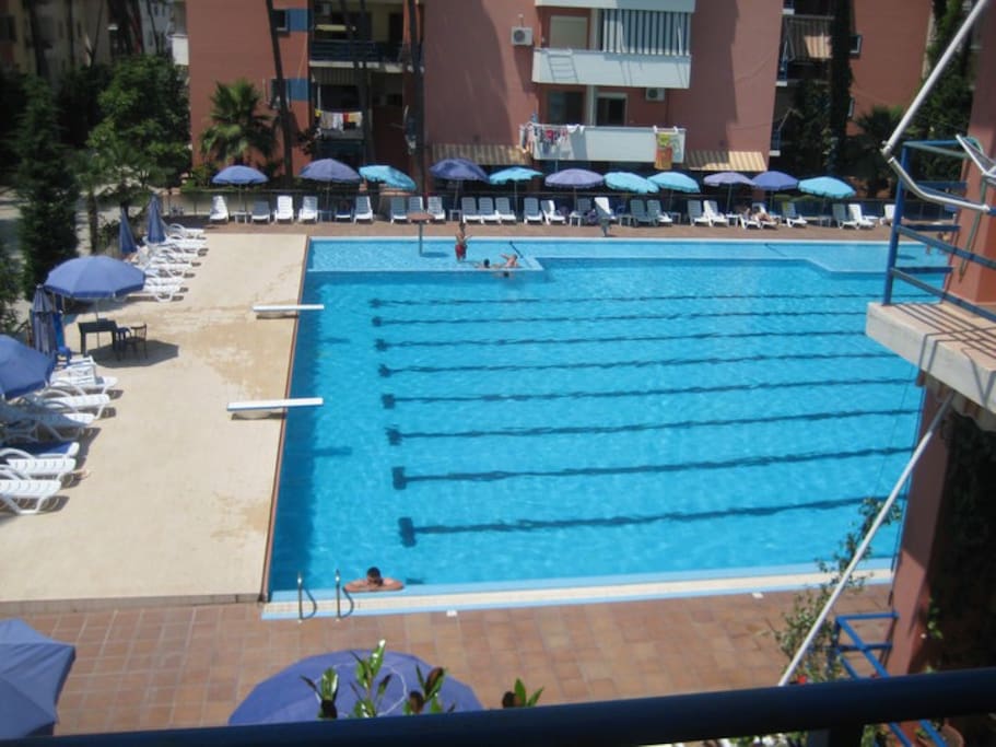 Pool view from balcony